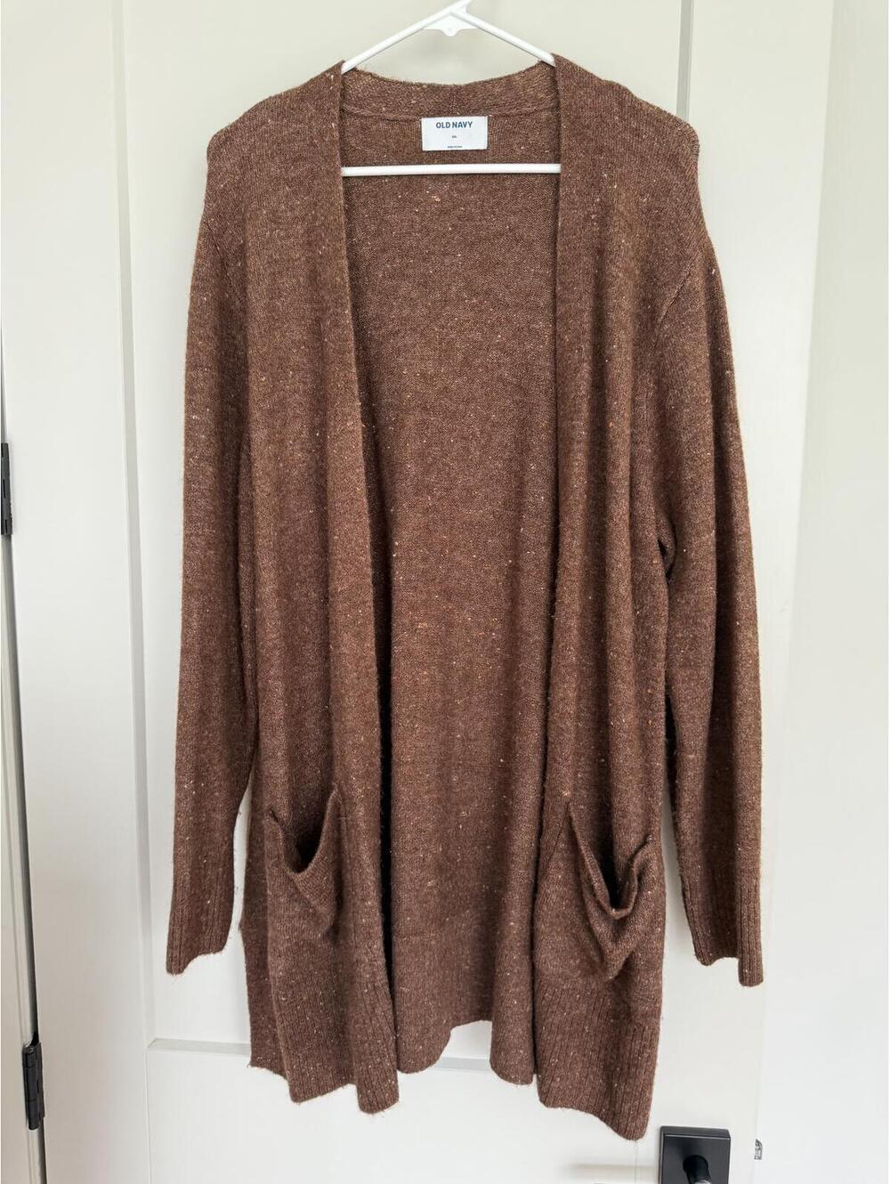 Old Navy Brown Open Front Cardigan Sweater